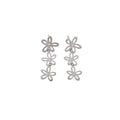 Silver Pearl Flower Necklaces And Floral Earring Pieces view 5