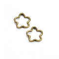 Open Flower Outline Metal Linking Beads in Two Finishes view 5