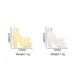 High Heel and Red Heart Charms in Five Colors and Two Metal Tones view 3