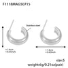 F1118 SilverSmallRoundedHoop
