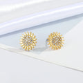 Gold Tone Crystal Year, Letter and Celestial Stud Earrings in Five Designs view 6