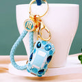 Jeweled Beetle Car Keychains in Four Colors with Multiple Loops and Wrist Straps view 4