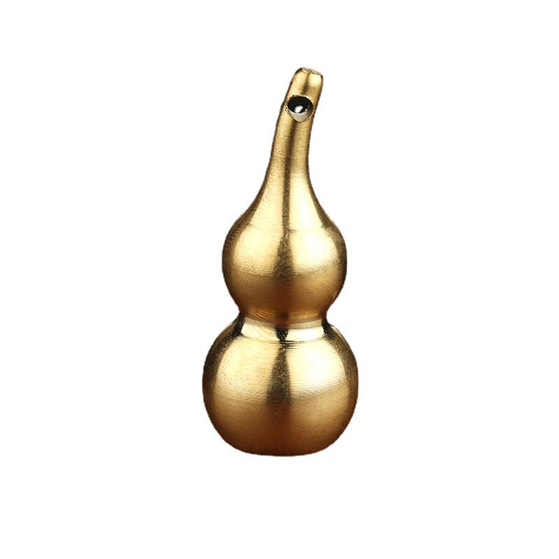 Brass Gourd Keychain Ornament for Home, Office, or Gift Use