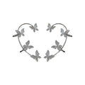 Butterfly Ear Cuff With Crystal Hoop and Vine Detail view 5