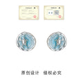 Silver Tone Blue Ocean Animal Earrings In Stud And Clip Styles view 3
