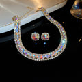 Thirteen Crystal Necklace And Stud Earring Sets In Assorted Colors view 8