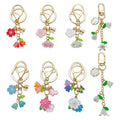 Flower Charm Keychains in 10 Pictured Variations for Bags and Keys view 5