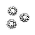 Rope Edge Ring Spacer Beads in 2 Metal Finishes for Jewelry Making view 3