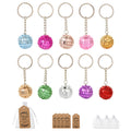Mirror Disco Ball Keychain Reflective Sphere Ten Colors view 3
