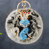Blue-Fox Frosted-Pom