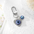 Silver Tone Blue Evil Eye Clip Charms in Ten Designs view 2