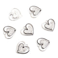 Crystal Double Heart Jewelry Components For DIY Earrings And Bracelets Charms view 6