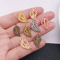 Gold-Tone Leaf Metal Charms with 7 Listed Options for DIY Jewelry Making view 4