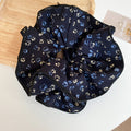 Navy Ditsy Floral Fabric Scrunchie And Claw Clip 2 Styles view 6