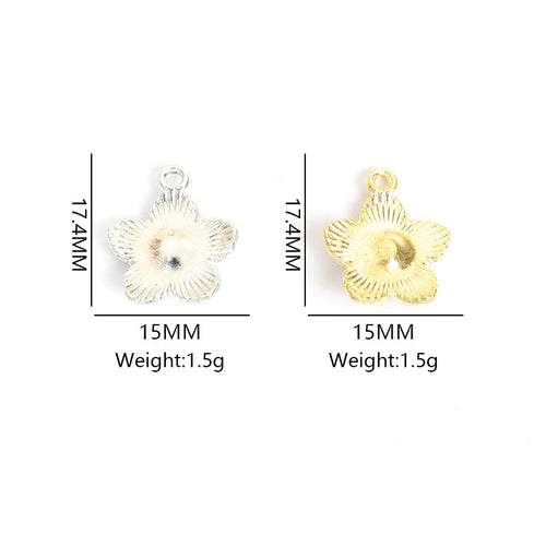 Front view of the flower charms color selection