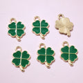 Enamel Four-Leaf Clover Charms in Eleven Color Options view 8