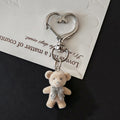 Flocked Teddy Bear Heart-Clasp Charms in Two Colors view 6