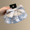 Blue Gingham Bow