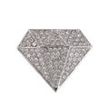 Flower Geometric Crystal Metal Brooch Pin for Jackets and Lapels view 1