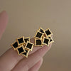 Gold Black Squares