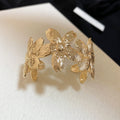 Metal Flower Dragonfly Open Cuff Bracelets Six Styles view 11
