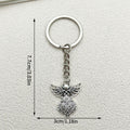 Cross and Angel Charm Keychains in 26 Pictured Variations for Bags and Keys view 6