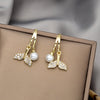Butterfly Pearl Hooks