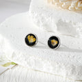 Round Pressed Flower Stud Earrings in Fourteen Designs view 8