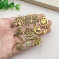 Matte Gold-Tone Butterfly Metal Charms with 31 Listed Options view 3