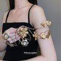 Metal Flower Butterfly Starfish Spiral Arm Cuffs Four Styles view 1