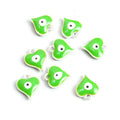 Double Sided Heart Evil Eye Charms in Eight Enamel Colors view 11