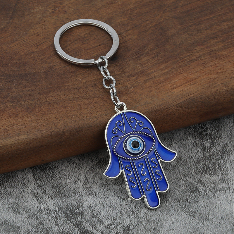 Vintage Rhinestone Animal and Hamsa Keychain Charms for Bags