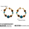 Gold Blue Hoops