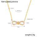 Zircon Infinity Necklace Bracelet Flower Station Set view 7