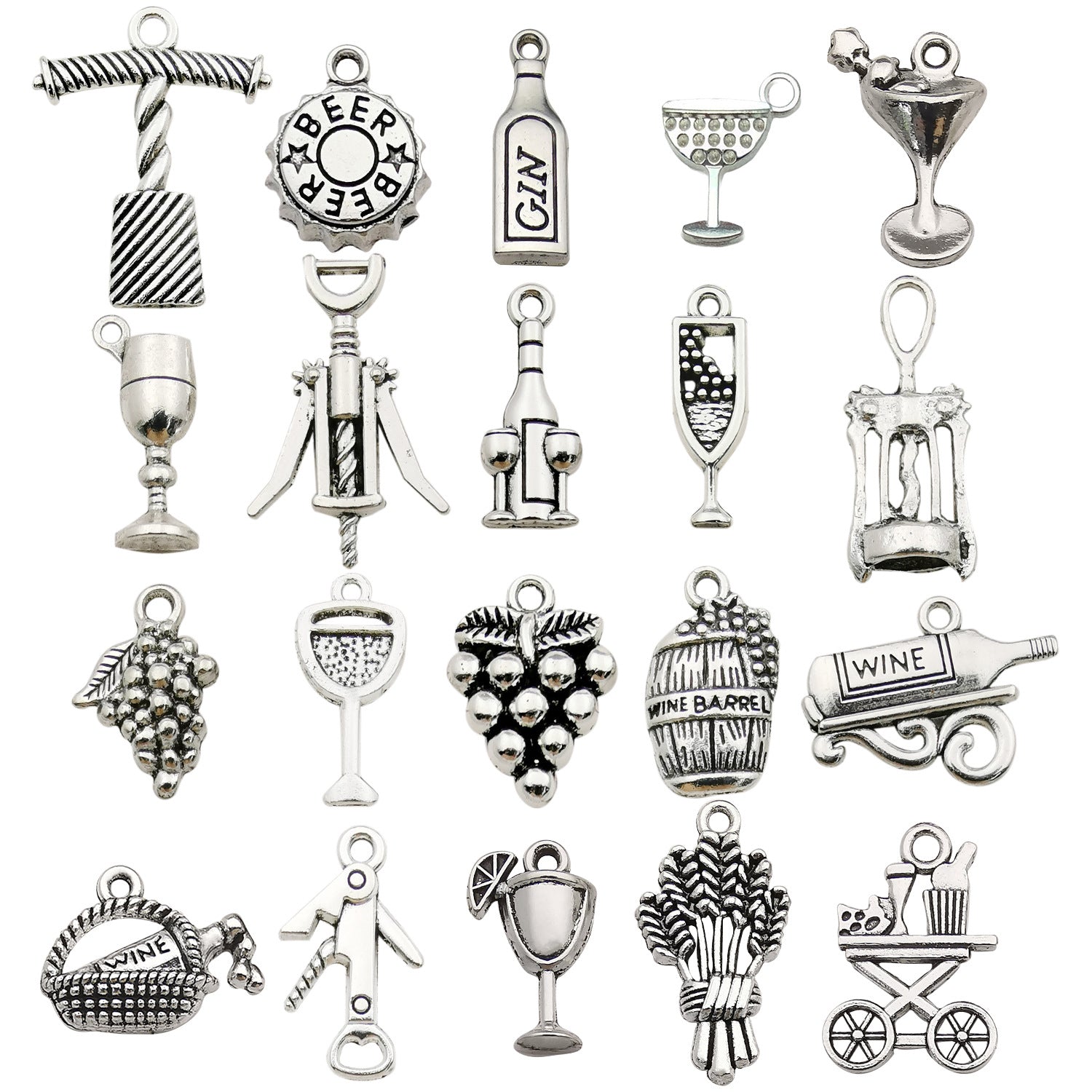 Antique Zinc Alloy Charm Pendants