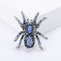 Crystal Spider Brooch With Faceted Crystals And Polished Metal Details view 3