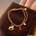 Gold Red Chinese Zodiac Horse Charm Bracelets 26 Styles view 5
