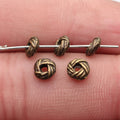 Braided Texture Small Spacer Beads in Four Finishes view 7