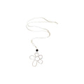 Silver Flower Pendant And Baroque Pearl Cord Necklaces view 5