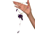 Flower Drop Necklace with Petal Charms in Four Colors view 5