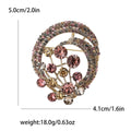 Circular Crystal Balloon Brooch in Four Colorways Clothing Pin view 4