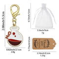 H2O Flask Chemistry Enamel Charm Keychain Two Colors view 2