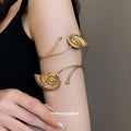 Hammered Starfish Bracelet Shell Spiral Arm Cuff Four Styles view 9