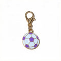 Enamel Soccer Ball Charms With Lobster Clasps in Nine Colors view 10