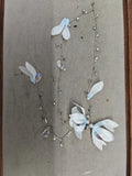 Flower Drop Necklace with Petal Charms in Four Colors view 6