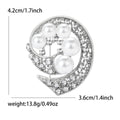 Teardrop Wreath Faux Pearl Brooch in Two Finishes Decorative Lapel Pin view 6