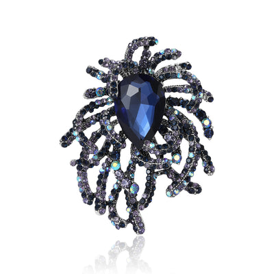 Oval crystal firework shown from the front