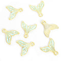 Enamel Whale Tail Charms in Six Colors and Two Metal Tones view 12