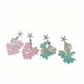 Starfish Shell Petal Cascade Stud Earrings in Two Colors view 5