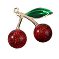 Cherry Charm Pendant Glossy And Glitter Finish Two Sizes view 5